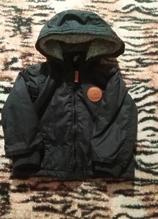 Демисезонная курточка h&amp;m темно-серого цвета размер 86