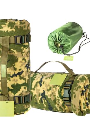 Тактичний флісовий плед 150х180см – ковдра для військових із чохл