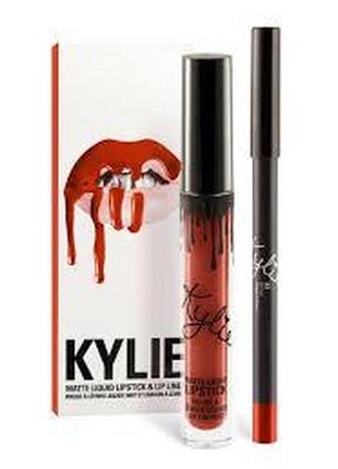Kylie jenner матовая помада usa (lipstick) 22