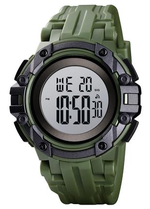 Спортивные мужские часы Skmei 1545AG Army Green водостойкие на...