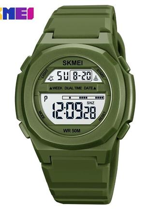 Спортивные мужские часы Skmei 1821AG Army Green водостойкие на...