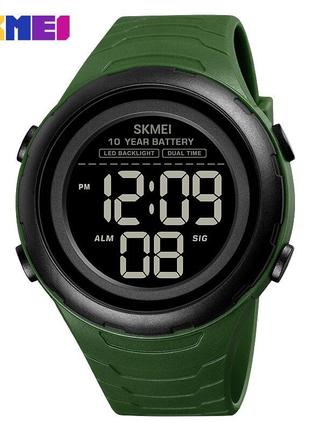Спортивные мужские часы Skmei 1675AG Army Green водостойкие на...