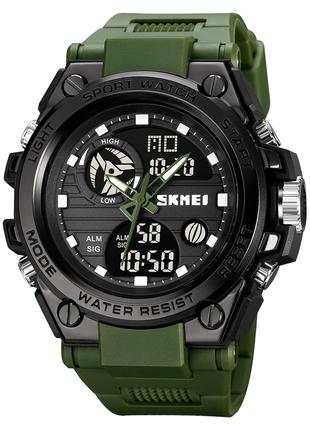 Спортивные мужские часы Skmei 2031AG Army Green водостойкие на...