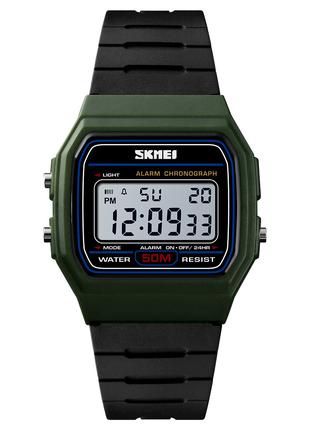 Спортивные мужские часы Skmei 1412AG Army Green водостойкие на...