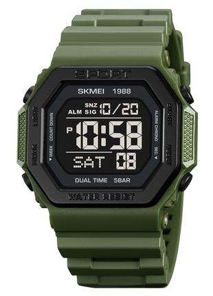 Спортивные мужские часы Skmei 1988AG Army-Green водостойкие на...