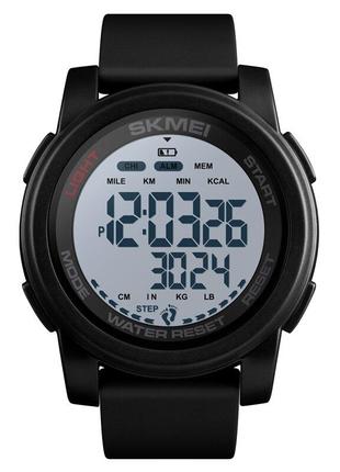 Спортивные мужские часы Skmei 1469BKWT Black водостойкие наруч...