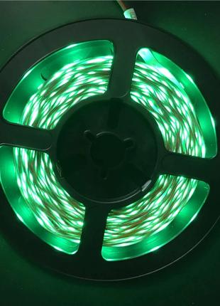 Світлодіодна стрічка 5 метрів 12 вольт колір зелений
