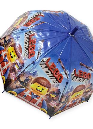 Детский зонтик трость "Лего Ниндзяго" на 4-6 лет