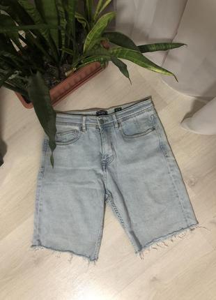 Шорти pull&bear розмір 38 (м) джинсові синього кольору