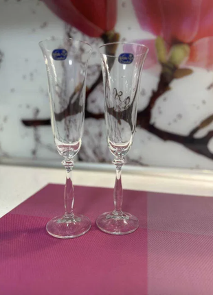 Набор бокалов для шампанского Angela 190 мл 2 шт. Bohemia