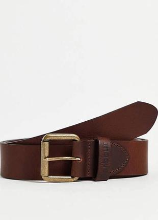 Barbour allanton grain leather belt in brown mac0111br51 ремен...