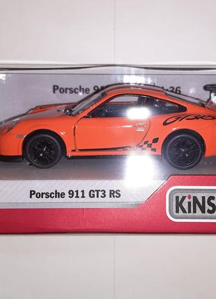 Модель Kinsmart 2010 Porsche 911 GT3 RS KT5352W 1:36 оранжевый