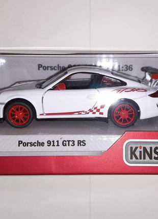 Модель Kinsmart 2010 Porsche 911 GT3 RS KT5352W 1:36 белый