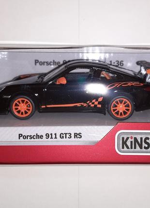 Модель Kinsmart 2010 Porsche 911 GT3 RS KT5352W 1:36 черный