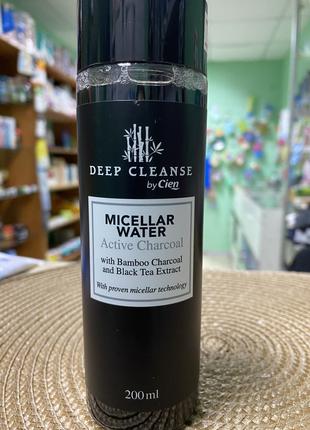 Cien Міцелярна вода Deep Cleanse 200ml з бамбуковим вугіям і е...