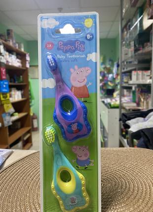 Перша зубна щітка для малюків Свинка Пеппа PEPPA PIG 2шт