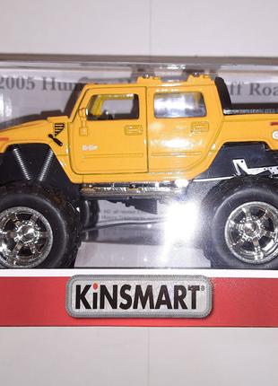 Модель Kinsmart 2005 Hummer H2 SUT (Off Road) KT5326W 1:40 желтый
