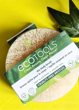 Ecotools Dry Brush - компактна та зручна щітка для сухого масажу