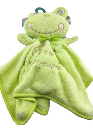 Детское полотенце Турция для новорожденного зелёный (ХДН66)