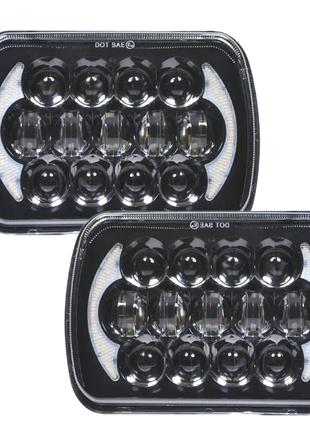 LED фара (1шт) 5Х7 ДЮЙМА 75W БЛИЖНЕГО + ДАЛЬНЕГО JEEP CHEROKEE...