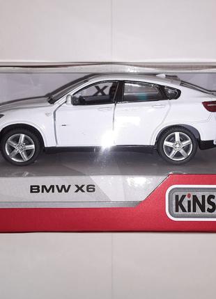 Модель Kinsmart BMW X6 KT5336W 1:38 белый