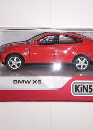 Модель Kinsmart BMW X6 KT5336W 1:38 красный