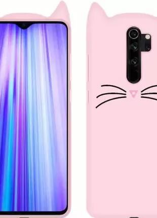 3D Чохол для Xiaomi Redmi 9 Котик з вушками і вусиками