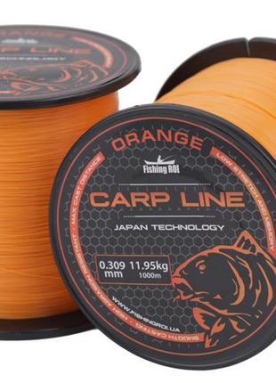 Коропова волосінь (жилка) Fishing ROI Orange Carp Line 0.286mm...