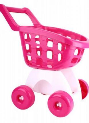 Іграшка «Тележка для супермаркету» рожева