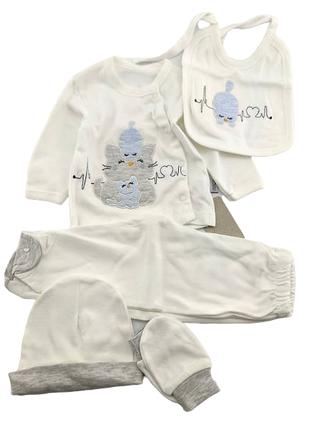 Подарочный набор костюм 0 до 4 месяцев Турция для новорожденны...
