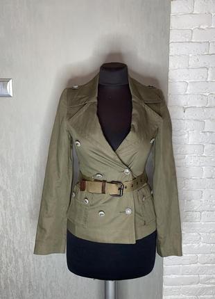 Куртка пиджак жакет в стиле милитари лен comptoir des cotonnie...
