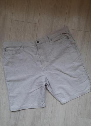 Мужские шорты льняные коттоновые натуральная ткань мужские шорты
