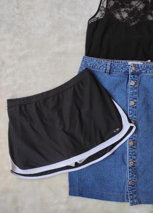 Спортивная теннисная юбка с шортами шорты с юбкой мини коротки...