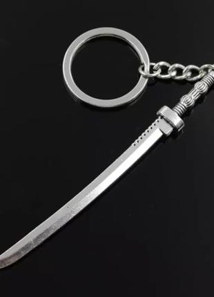 Брелок для ключей "Самурайский меч, сабля, оружие". Брелок мет...