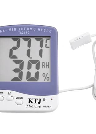 Комнатный электронный термометр с гигрометром 218 C с датчиком...