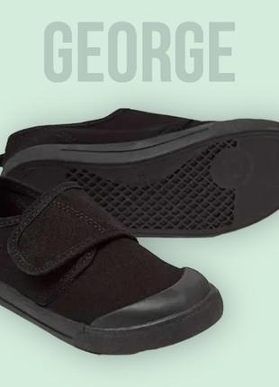 Мокасины кеды для сменной обуви george school размер 12/31.новые!