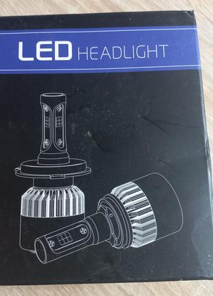 Светодиодные лампы комплект LED ламп s1 H4 (цена за 2шт)