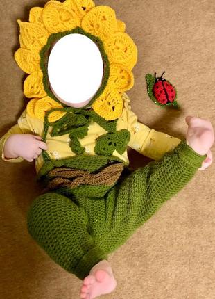 Дитячий костюм соняшник (від 6 до 9 місяців)