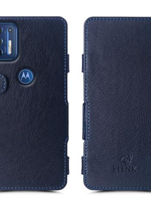 Чехол книжка Stenk Prime для Motorola Moto G9 Plus Синий