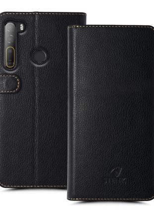 Чехол книжка Stenk Wallet для HTC Desire 20 Pro Черный