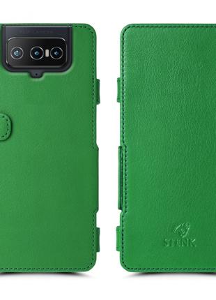 Чехол книжка Stenk Prime для ASUS Zenfone 8 Flip Зелёный