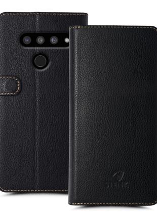 Чехол книжка Stenk Wallet для LG V50 ThinQ Черный