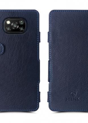 Чехол книжка Stenk Prime для Xiaomi Poco X3 Синий