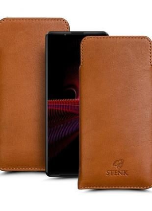 Футляр Stenk Elegance для Sony Xperia 1 III Camel