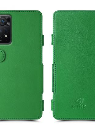 Чехол книжка Stenk Prime для Xiaomi Redmi Note 11 Pro Зеленый