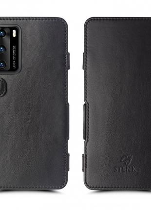 Чехол книжка Stenk Prime для Huawei P40 Чёрный