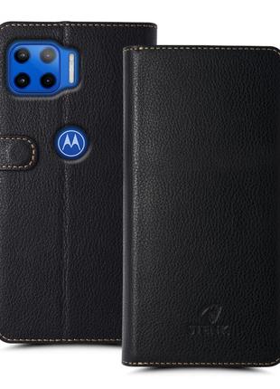 Чехол книжка Stenk Wallet для Motorola Moto G 5G Plus Черный