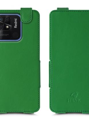 Чехол флип Stenk Prime для Xiaomi Redmi 10C Зелёный