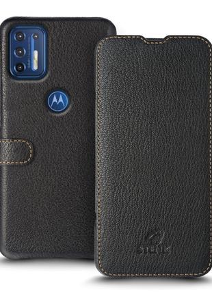 Чехол книжка Stenk Premium для Motorola Moto G9 Plus Черный