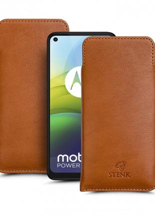 Футляр Stenk Elegance для Motorola G9 Power Camel